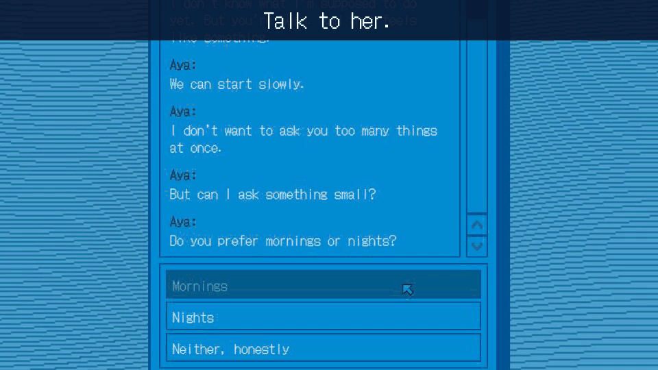 Talk to her