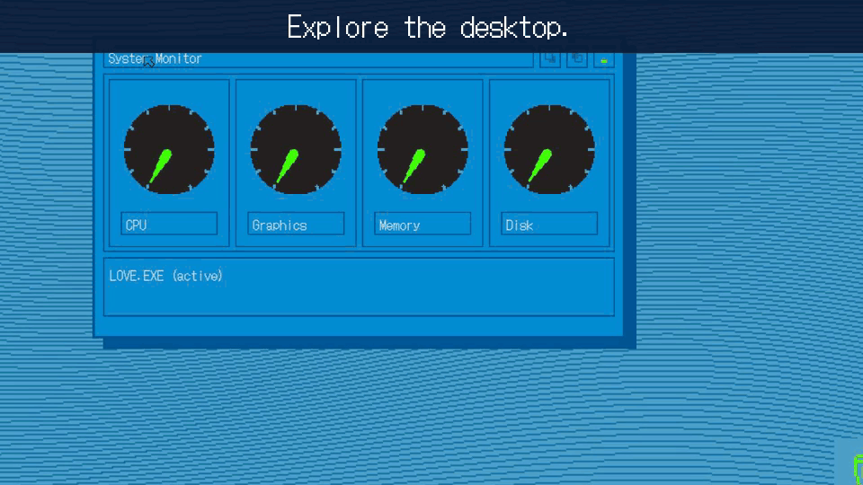Explore the desktop